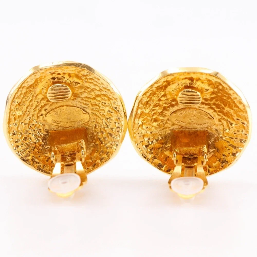 CHANEL Vintage Gold Earrings